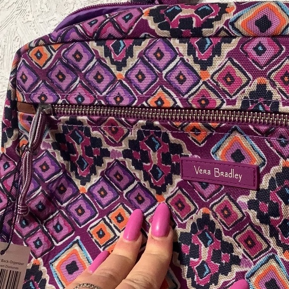 Vera Bradley NEW - Seat Back Organizer - Lighten Up - 23181 - J82 Dream Diamonds - Picture 5 of 6